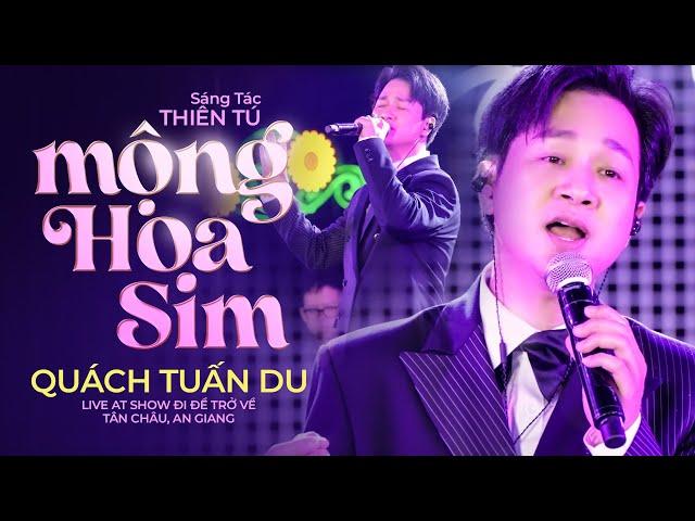 Mộng Hoa Sim - Quách Tuấn Du  | Live at Show Đi Để Trở Về #tanchau #angiang