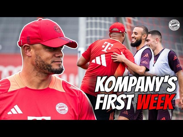 Full of energy & passion: Vincent Kompany's first week as FC Bayern coach ️