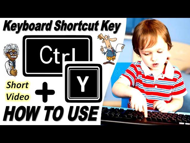 How to Use Ctrl + Y keyboard shortcut key with Practical | Ctrl + Y = Redo