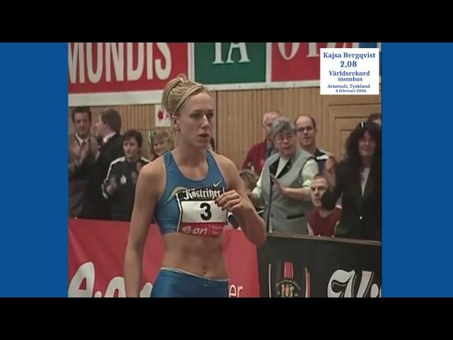 Kajsa Bergqvist 2,08 - världsrek inne - 4 febr 2006 - Arnstadt, GER