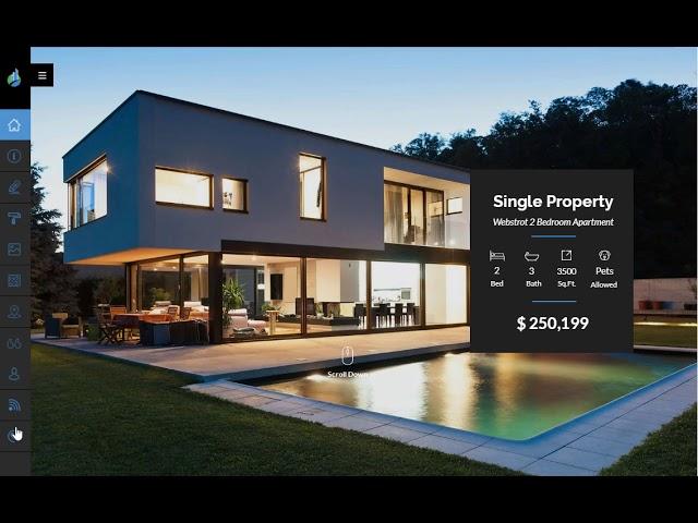 Single Property Listings Website  Theme for Realtors in 2018.