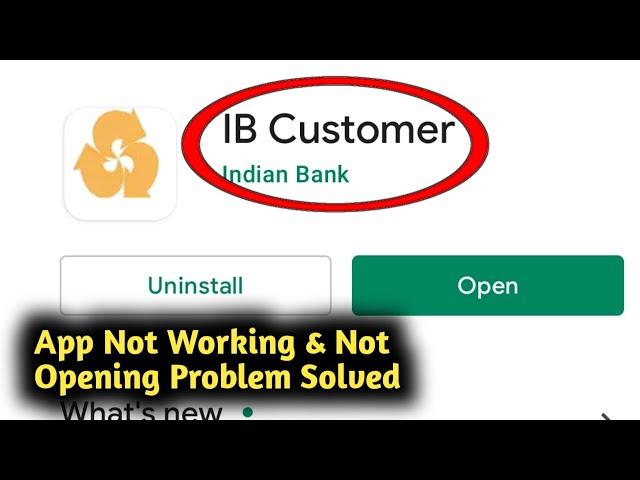 Fix IB Customer App Not Working and Not Opening Problem Solved