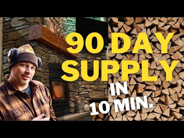 Prepping KINDLING | 90 DAY supply in 10 min | SHTF