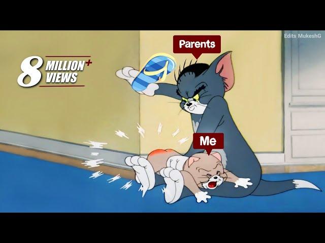 Exam Results ~ Funny Tom & Jerry Meme  ~ Edits MukeshG