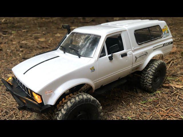 Wpl C24-1 upgraded motor,transmission,and metal driveshafts test drive!