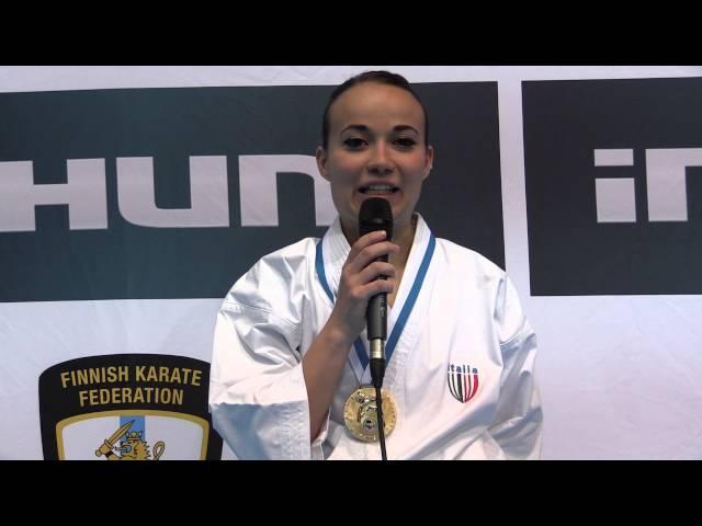 Interview to Viviana Bottaro. Gold medal Kata. 49th European Karate Championships
