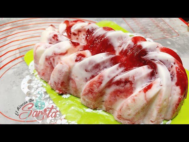 Gelatina de Yogurt Y mermelada de Frutos Rojos #reposteandoconsarita