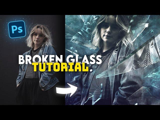 Broken Glass | Photoshop Tutorial | With PSD File + Resources