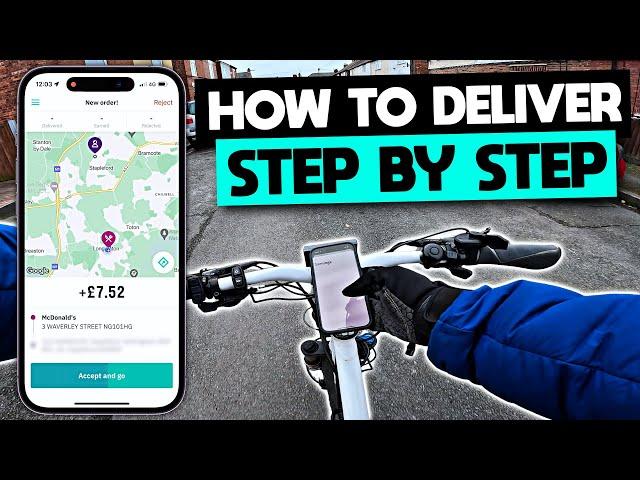 How to Deliver your FIRST Deliveroo order | STEP BY STEP App Tutorial 2023