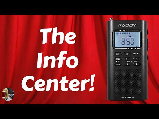 Raddy RF886 AM FM VHF WX BT Shortwave Radio Review