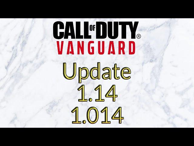 Call of Duty: Modern Warfare IIUpdate 1.14 aka 1.014