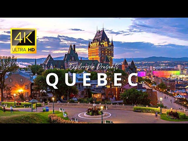 Quebec city, Québec, Canada  in 4K ULTRA HD 60FPS Video by Drone