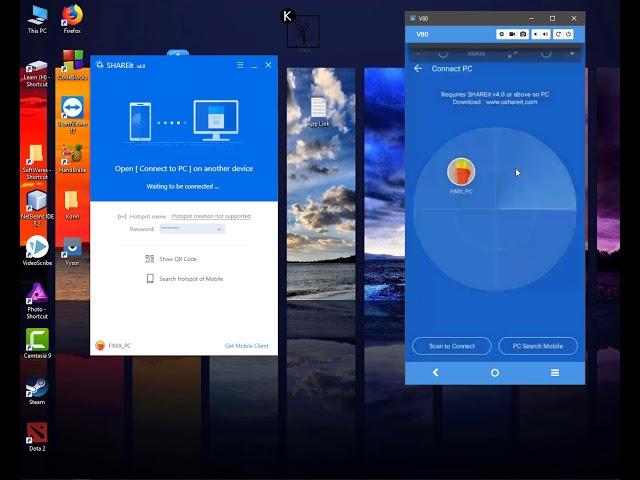 Transfer files with SHAREit PC-Mobile or Mobile-PC  || Full Steps