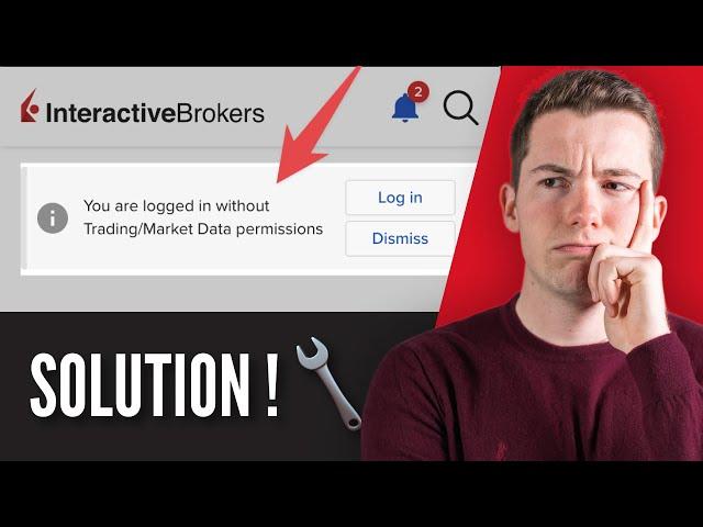 Solution à "You are logged in without Trading/Market Data permissions" sur Interactive Brokers