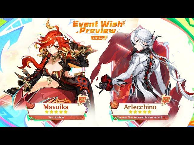 WORST NEWS FOR F2P! ARLECCHINO RERUN ALONGSIDE MAVUIKA BANNER - Genshin Impact