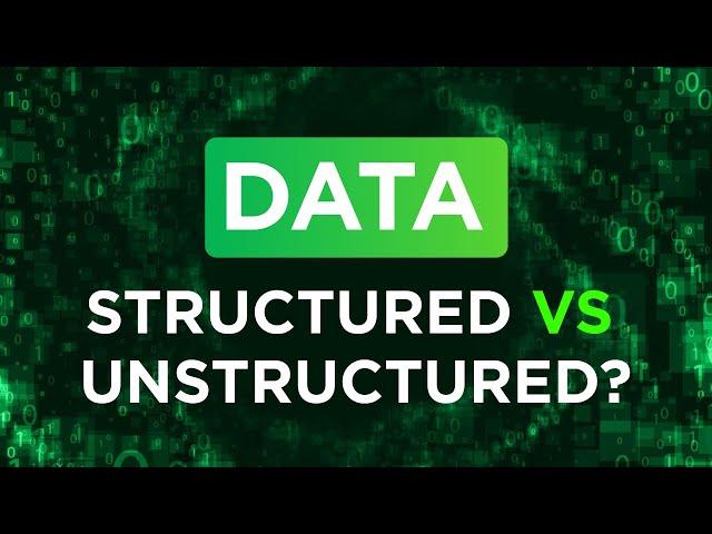 You should definitely know this when working with Structured and Unstructured data...