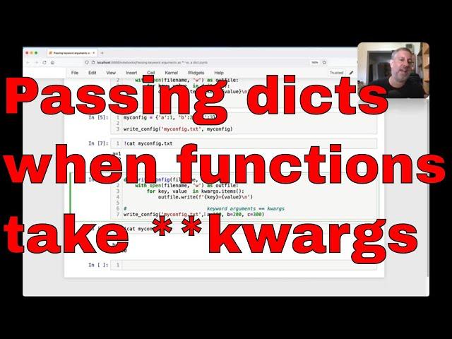 How to pass a dict when a Python function expects **kwargs