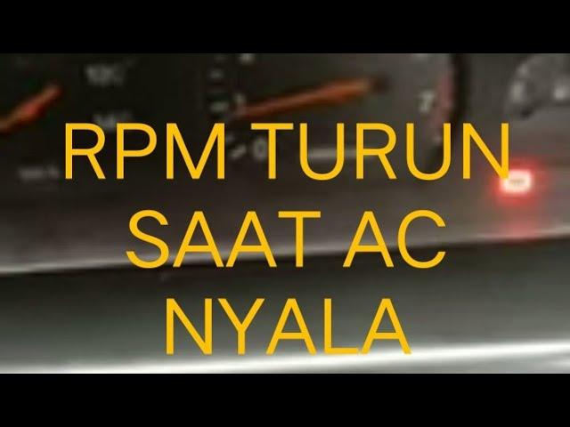 MENGATASI RPM TURUN SAAT AC DINYALAKAN