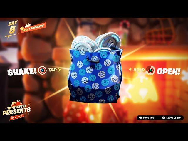 15TH FREE PRESENT in Fortnite Winterfest!