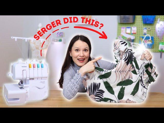 Did you know that sergers can do THIS? 5 serger techniques to try!