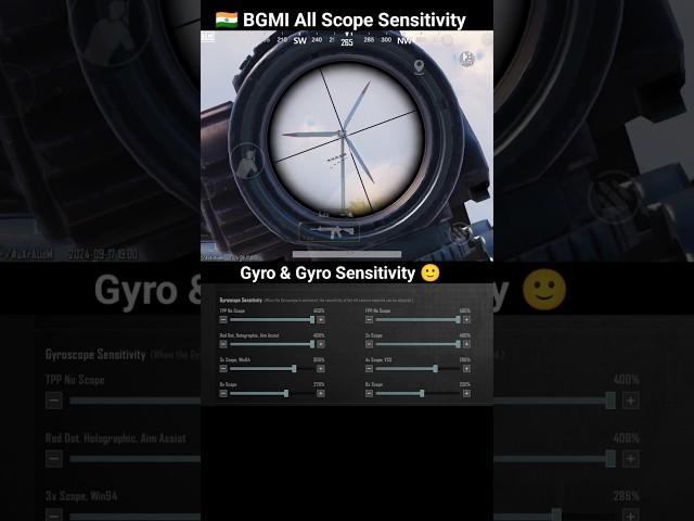  BGMI Scope Setting 2x 3x 4x 6x 8x | New Best Sensitivity Settings | No Recoil #shorts #bgmi #viral