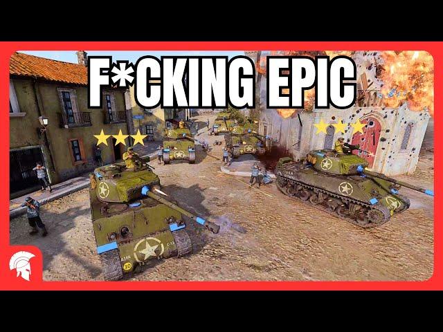 F*CKING EPIC!!!!!!!!!!!!!!!!!!!!!!!!!!!!1!!!!!!!!!!!!!!!!!! - 4vs4 - US Forces - Company of Heroes 3