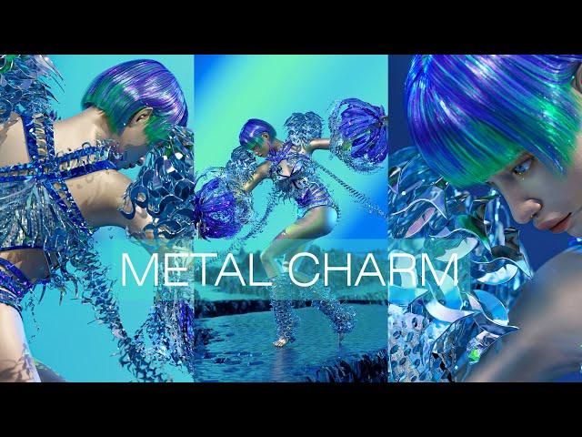 DIGITAL FASHION | METAL CHARM | 3D animation