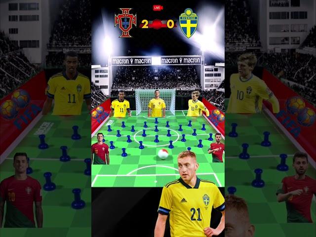 PORTUGAL vs SWEDEN | FIFA FRIENDLIES HIGHLIGHTS | MARBLE FOOTBALL |03/21/24| #espn #asmr