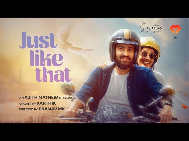 Just Like That Malayalam Short Movie | Karthik | Adarsh | Nandana | Pranav | Ajith Mathew