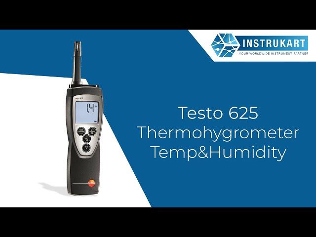 Testo 625 Temperature | Humidity | Thermohygrometer | Instrukart