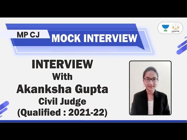 MPCJ Mock Interview Selected Candidate - Aakanksha Gupta | Linking Laws