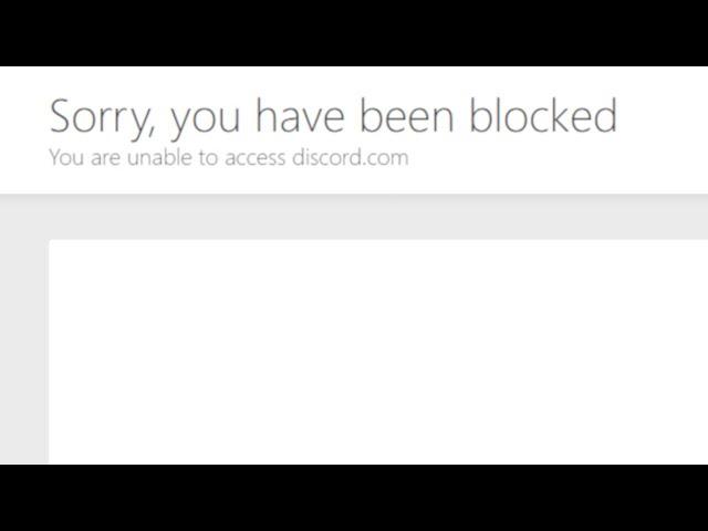 Discord Blocked Everyone