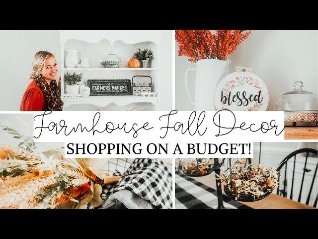 FALL Farmhouse Decorating Ideas (On a Budget!) | Fall Decor Shop + Haul 2019