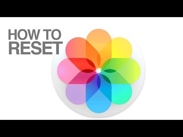 How to Reset Photos app in Mac OS X new photos app, iPhoto to Photos, delete library replace library