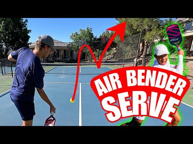 The NEW spin serve in pickleball | AIR BENDER SERVE