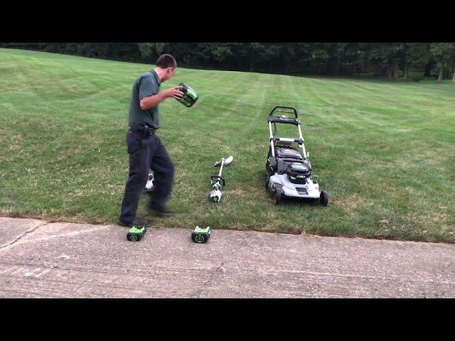 The EGO 56V Battery Interchangeability from Leaf Blower to Lawn Mower