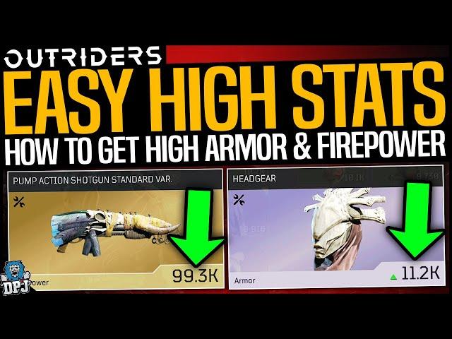 Outriders: DO THIS NOW! - How To Get HIGH FIREPOWER & ARMOR LEGENDARY LOOT EASY!! Full Guide