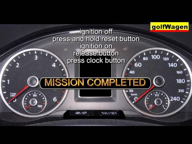 VW Amarok service reset how to