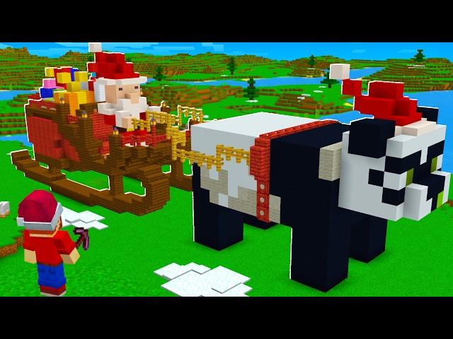 Ik Bouw DE SLEE VAN DE KERSTMAN In Minecraft Survival!