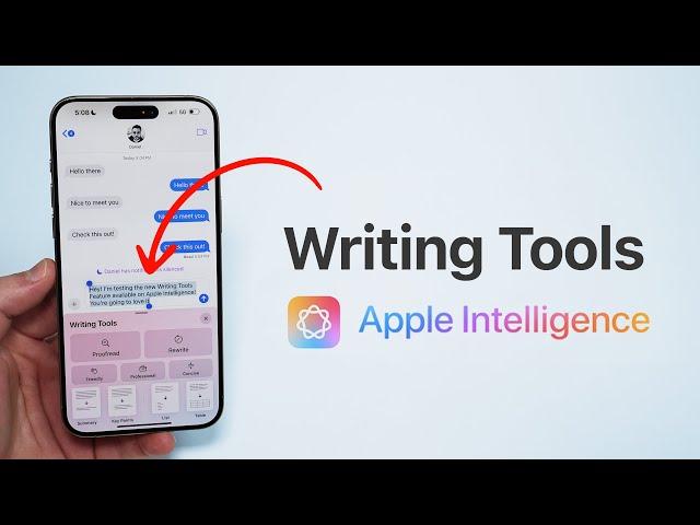 How To Use the new Apple Intelligence Writing Tools!!