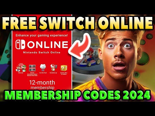 12 Months FREE Nintendo Switch Online Codes  How to get Nintendo Switch Online for Free in 2024