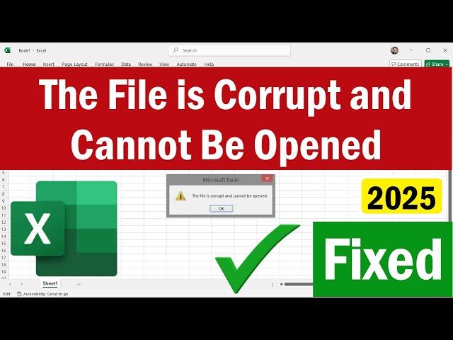 The File is Corrupted and Cannot Be Opened | The File is Corrupted and Cannot Be Opened Excel