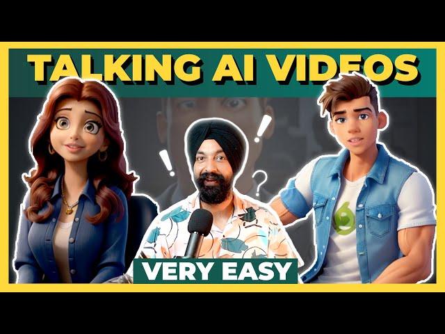 TALKING AI videos   Very Easy Steps in Hindi 