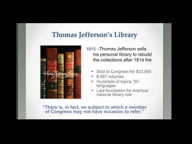 Jefferson's Legacy: A Brief History of the Library of Congress