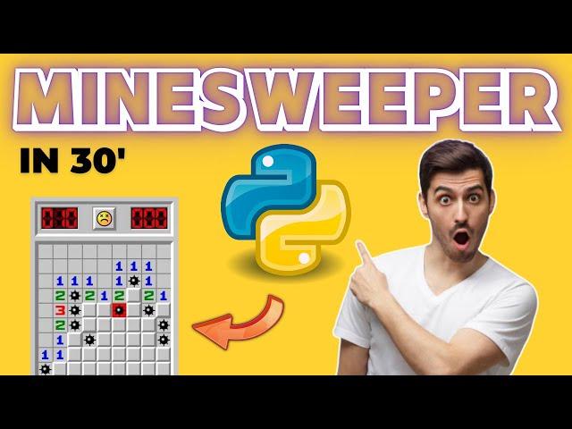 Build Minesweeper in Python | 30' Coding Session with Hip-Hop/Soul Vibes