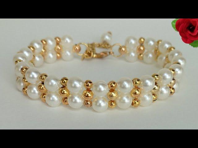 Bracelet making tutorial || how to make easy bracelet || bracelet design for girl making at home