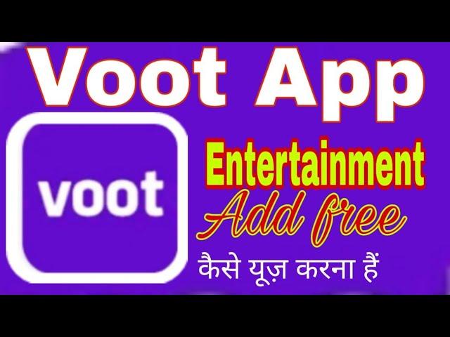 How to use Voot App/Voo App/Voot/Entertainment add free/Tv shows/Movie