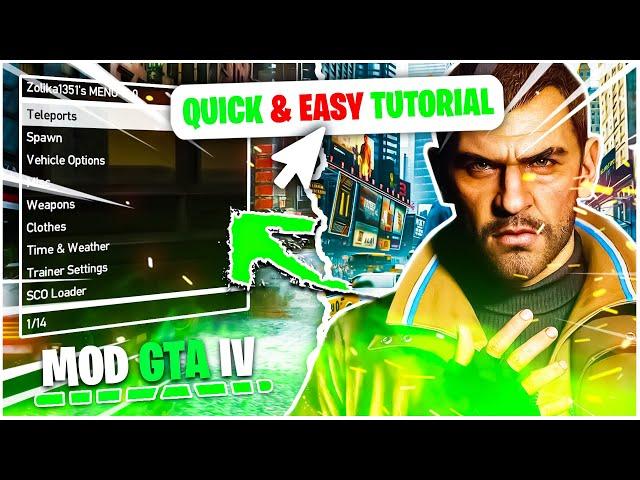 How To Install Mod Menu (Trainer) In GTA IV  | Get Mod Menu In GTA IV - 2024