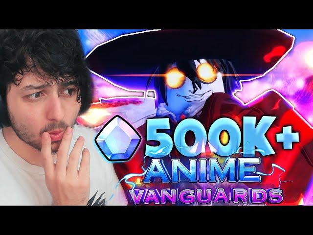 I Spent 500,000 GEMS for SECRET ALUCARD in Anime Vanguards Roblox