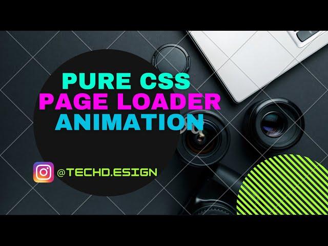 Page Loader in HTML CSS: How to make Animated Page Loader using HTML CSS | CSS Spinner Animation